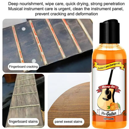 PC Fretboard Oil Orange Quick-Drying Guitar Cleaning 120ML Care/Cleaning/Po