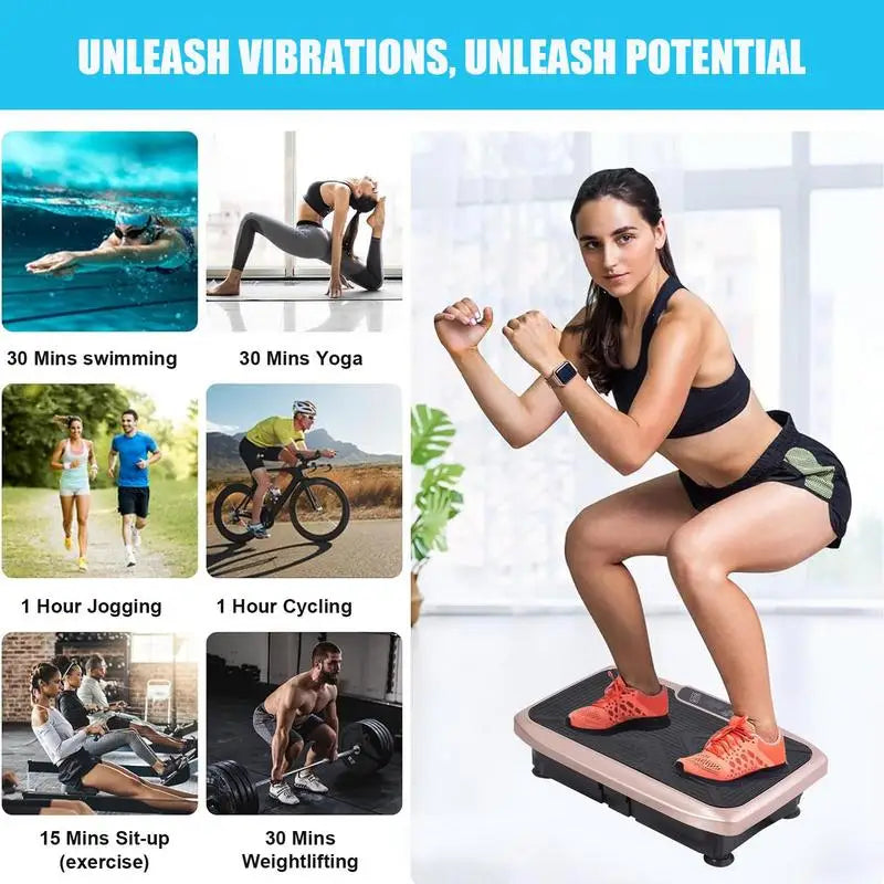 PC Full Body Vibration Plate Electric Whole Body Vibration Workout Plate Ri