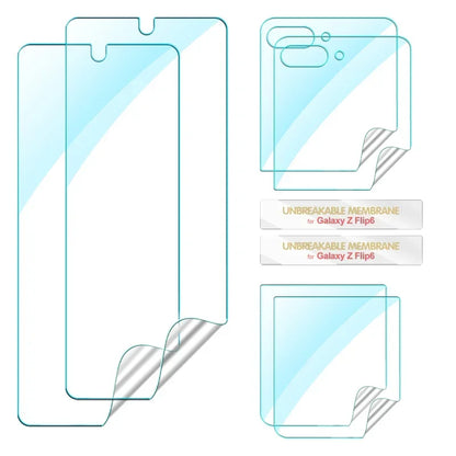 Full Coverage Front+Back+Hinge Soft TPU Hydrogel Films Protection For Samsung Galaxy Z Flip 6 Flip6 Screen Protector Not Glass