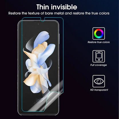 Full Coverage Front+Back+Hinge Soft TPU Hydrogel Films Protection For Samsung Galaxy Z Flip 6 Flip6 Screen Protector Not Glass