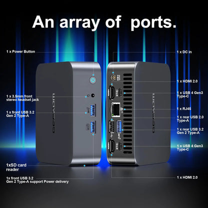 PCGEEKOM Mini PC Mini IT13, 13th Gen Intel i9-13900H NUC13 Mini Computers(1