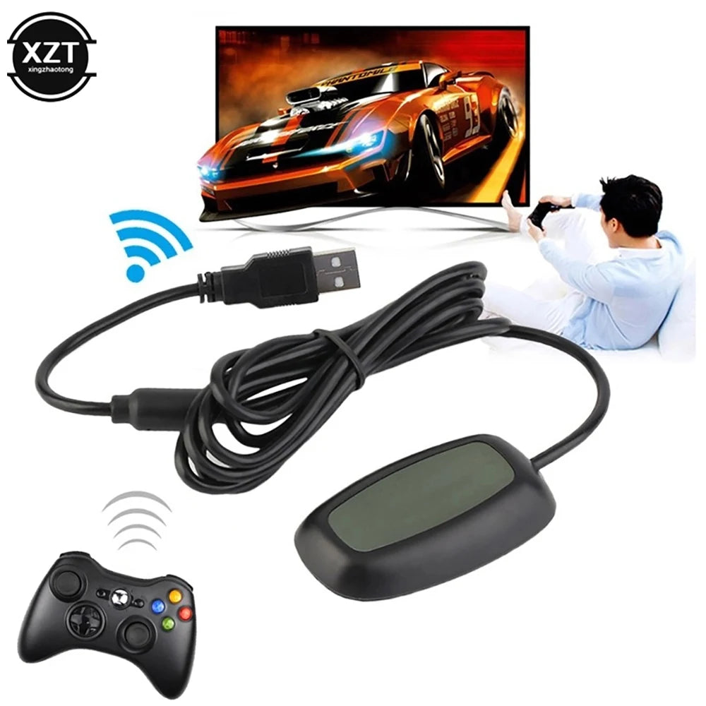 PCGame Cable  Wireless Gaming Receiver USB Controller Gamepad Converter PC