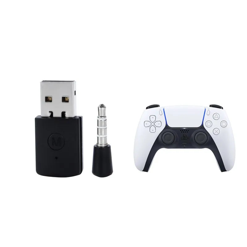 Gamepad Headsets Headphone Receiver Bluetooth Transmitter USB Adapter For PS5/PS4 Playstation 5 Receiver