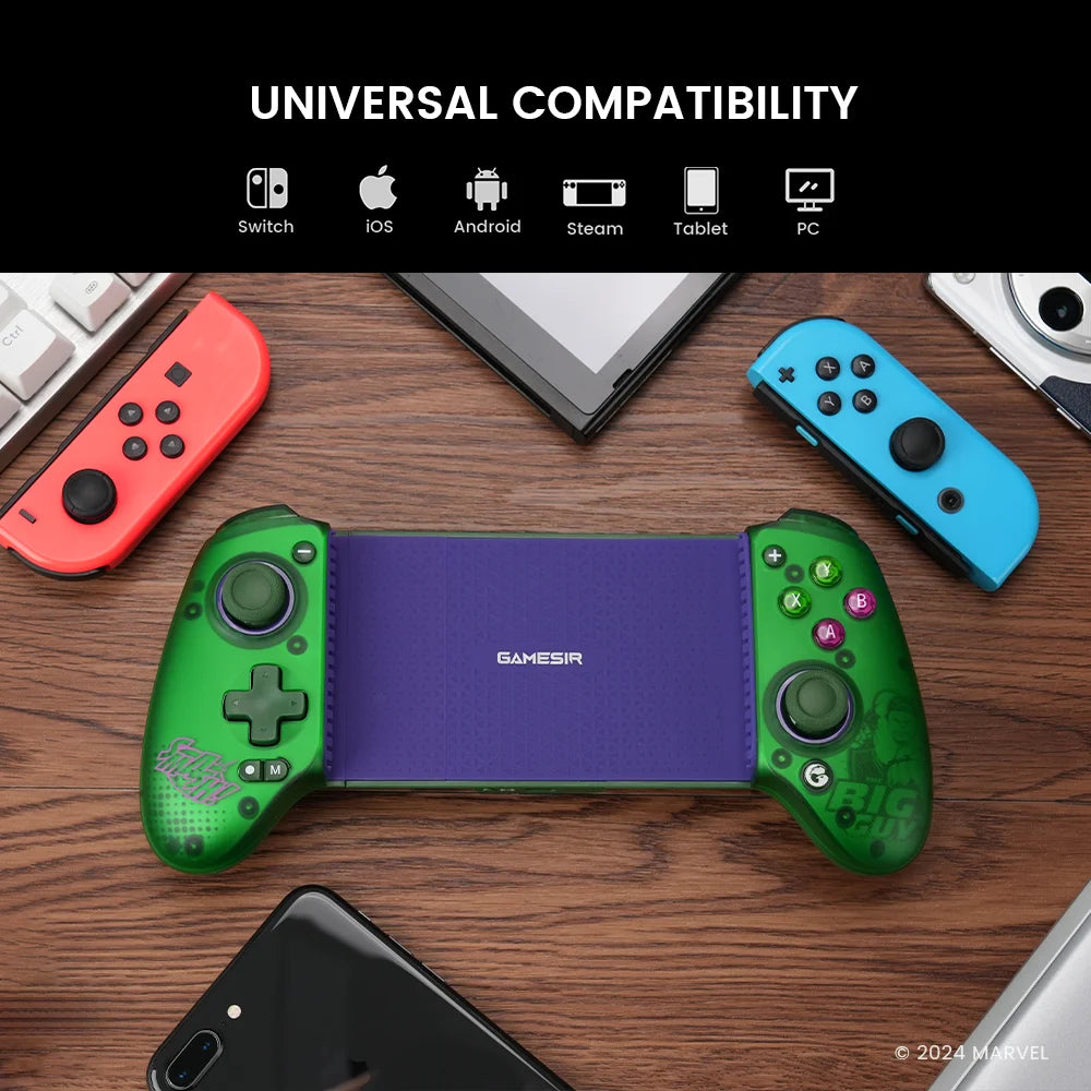 Gamesir G8 Plus Hullk Marvel Limited Edition Wireless Mobile Gaming Controller Gamepad for Nintendo Switch Tablet Smart Phone PC