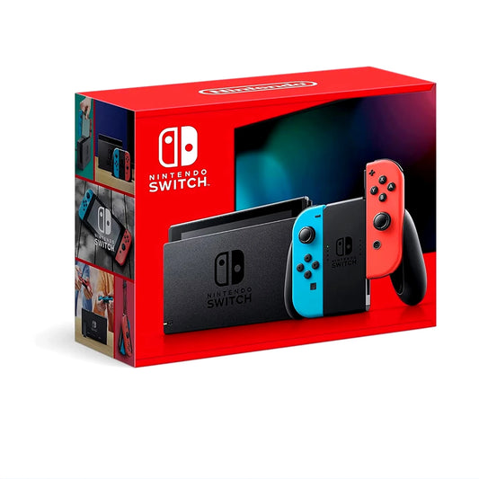 Gaming Console - Nintendo Switch Console with Neon Blue & Red Joy-Con