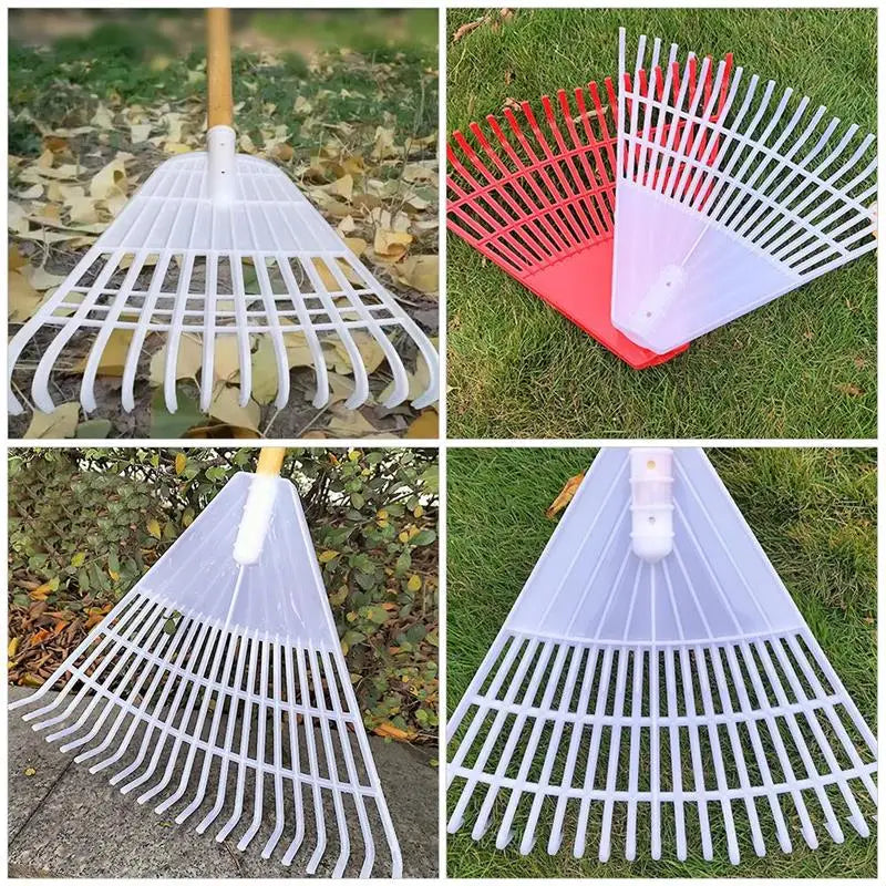 Garden Soil Leaves Rake Garden Agricultural Tool Lawn Rake Soil Loosening Steel Gardening Hand Weeding Leaves Farm Equipment