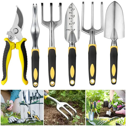 Gardening Pruning Shears Tools Set Rake Shovel Household Plant Tools Multifunctional Gardening  Loosening Soil and Transplant