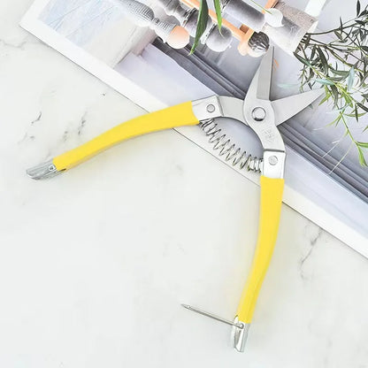 Gardening Scissor Hand Pruner Pruning Shears Trimming Scissors With Straight Elbow Stainless Steel Blades For Plant Garden Tools