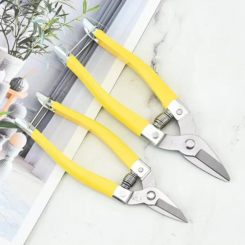 Gardening Scissor Hand Pruner Pruning Shears Trimming Scissors With Straight Elbow Stainless Steel Blades For Plant Garden Tools