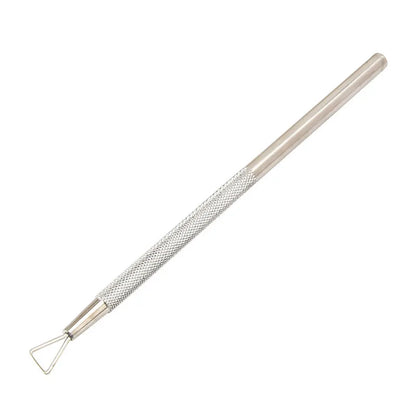 Gel Polish Remover Cleaner Nail UV Gel Remover Culticle Pusher Dead Skin Removing Stainless Steel Stick Rod Manicure Nails Tool