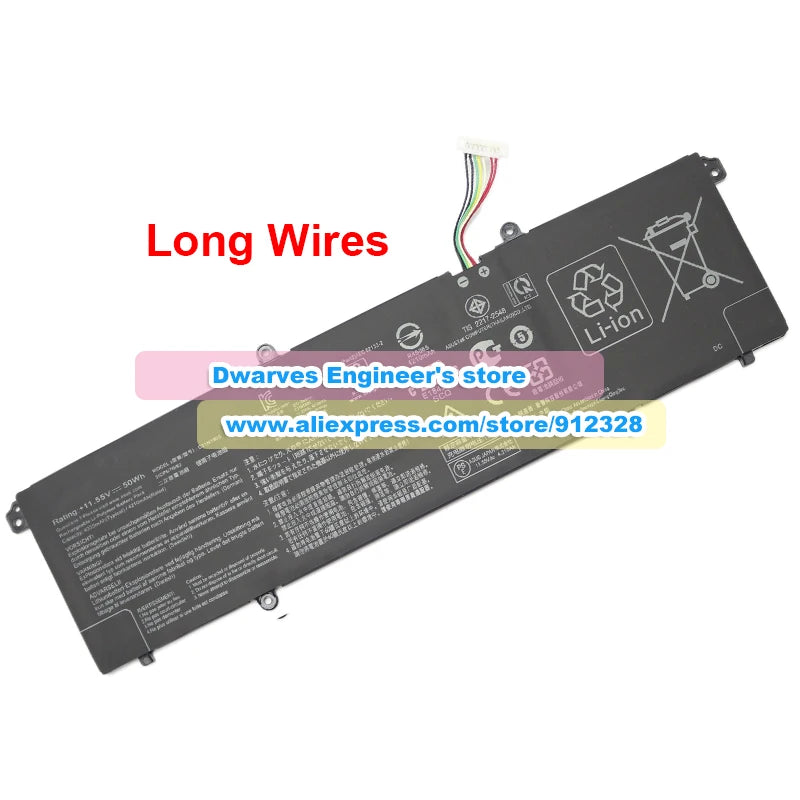 PC Genuine C31N1905 Battery C31N1905-1 11.55V 4335mAh 50Wh  ASUS Vivobook 14 D413IA 15 X1505ZA 16X X1603ZA 17X K1703ZA M6500QB