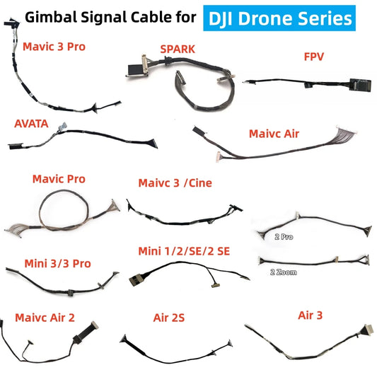 Genuine Gimbal Signal Cable  DJI Mavic 1/2/3 Air 1/2/2S/3 Mini 1/2/3/3 Pro AVATA Spark FPV Drone Camera PTZ Line Repair Parts