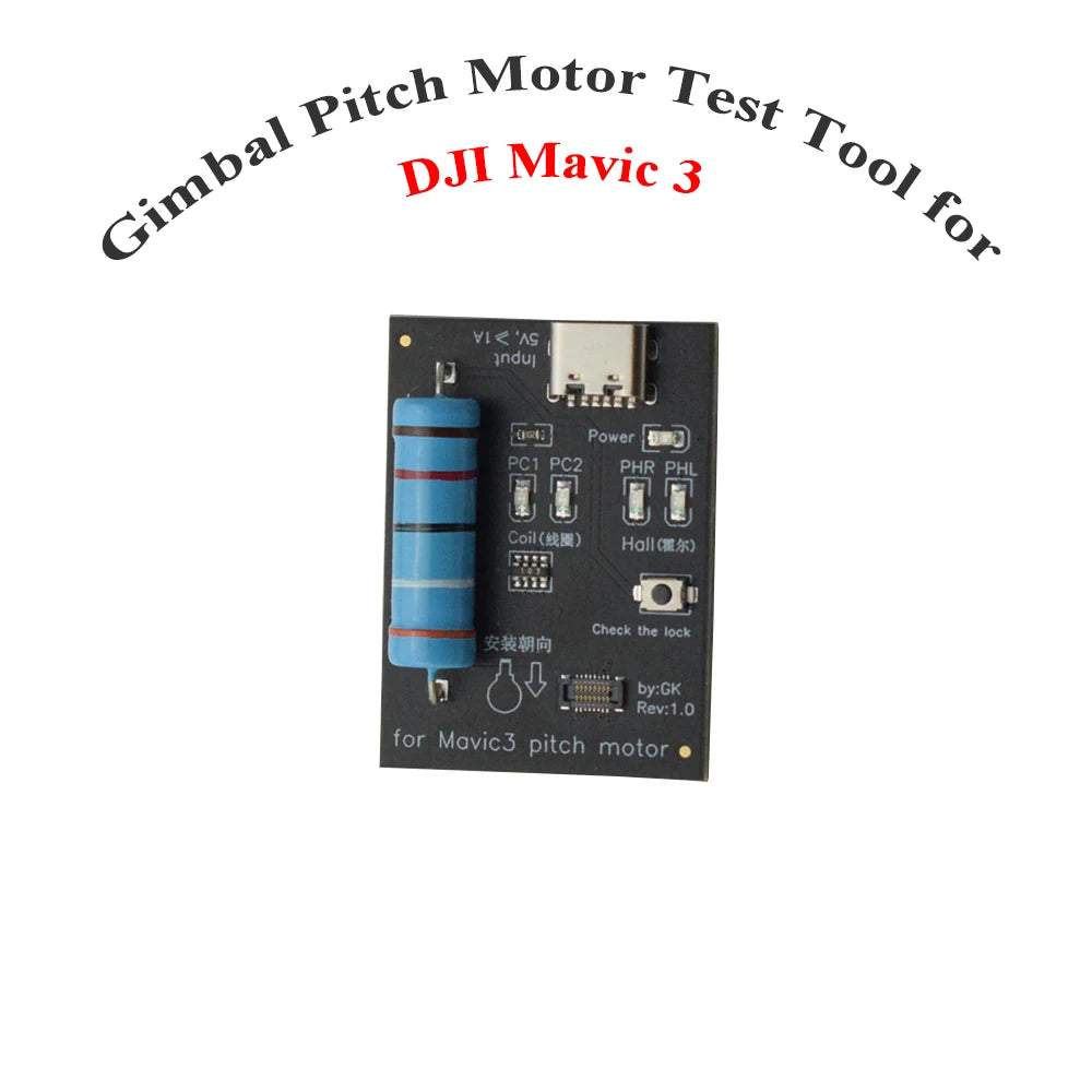 Gimbal Pitch Motor Test Tool  DJI Mavic 3 Gimbal Motors Test Board Pitch Motors Check Test Device Repair Tools