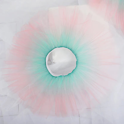 Girls Ballet Skirts Tutu Kids Fluffy Tulle Princess Ball Gown Pettiskirt 4 Layers of Yarn Party Permance Skirts  Children