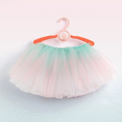 Girls Ballet Skirts Tutu Kids Fluffy Tulle Princess Ball Gown Pettiskirt 4 Layers of Yarn Party Permance Skirts  Children