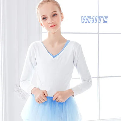 Girls Ballet Sweaters Kids Soft Acrylic Leotards Coat High Waist Knitted Cardigan Sweater  Kids