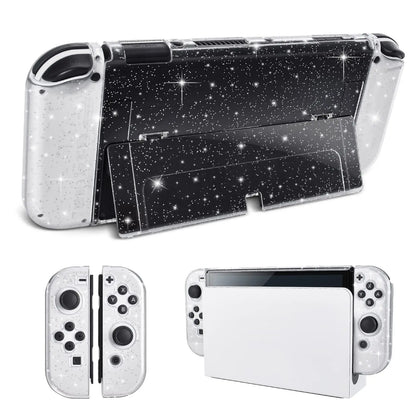 Glitter Case For Nintendo Switch OLED Protective Cute Shell Dockable Case Cover  NS Switch OLED Hard Joycon Case