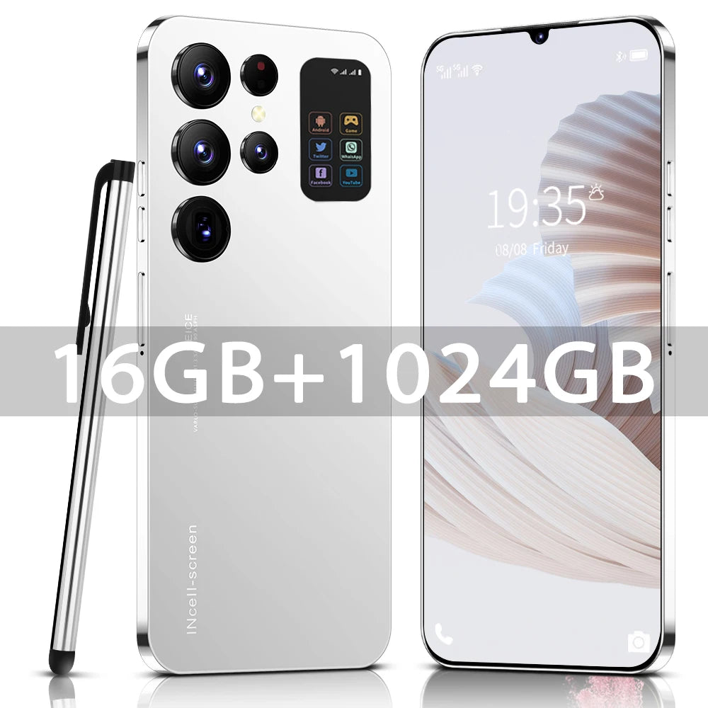 PC Global version S26 Ultra smartphone Snapdragon8 gen2 16G+1TB 7000mAh 48+72MP dual SIM dual standby 5G phone Android13 phone