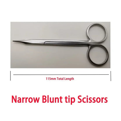 Golded Coated Ring Scissors Enucleation Dental Tools Dentistry Materials Ophthalmic Instruments Bandage Nursing