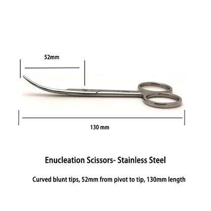 Golded Coated Ring Scissors Enucleation Dental Tools Dentistry Materials Ophthalmic Instruments Bandage Nursing