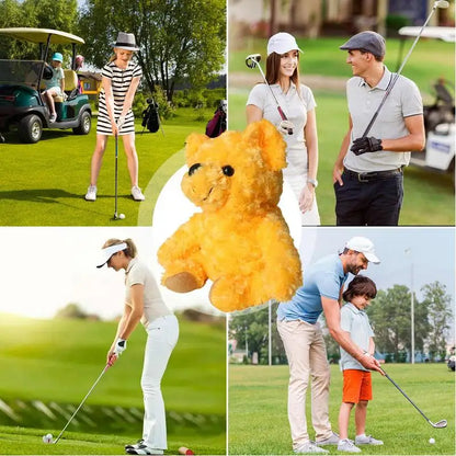 PC Golf Club Driver Head Cover Yellow Animal Funny Golf Club Head Covers Fu