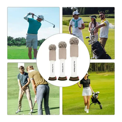 PC Golf Club Head Covers 3pcs Knit Headcover Soft Protection Long Neck Golf