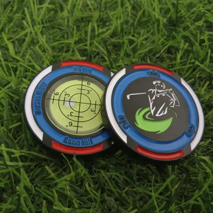 PC Golf Level Golf Ball Marker Golf Level Ball Marker Hat Clip High Precisi