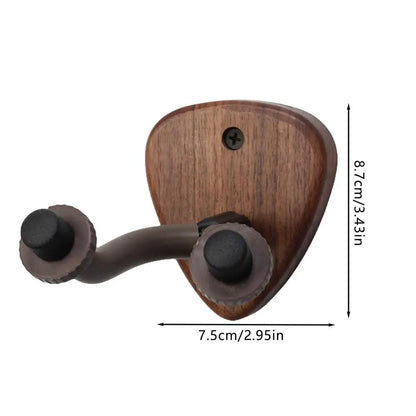 PC Guitar Wall Mount Wooden Guitar Holder Hook Bracket Display Rack Heavy D