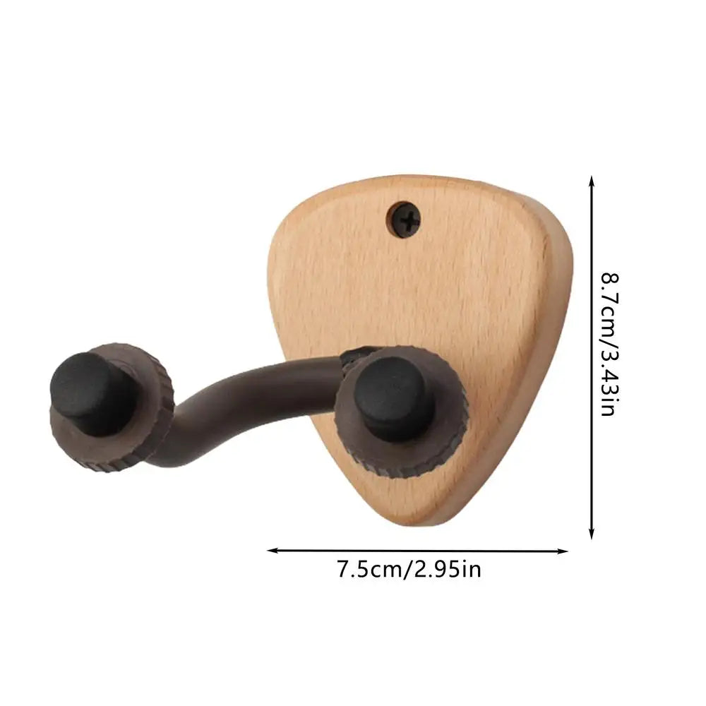 PC Guitar Wall Mount Wooden Guitar Holder Hook Bracket Display Rack Heavy D