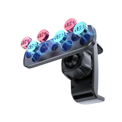 PC Gym Magnetic Phone Holder 360 Adjustable Stand For Cell Phone Compatible With 4.7-6.5" Smartphones Alloy Base And Joint