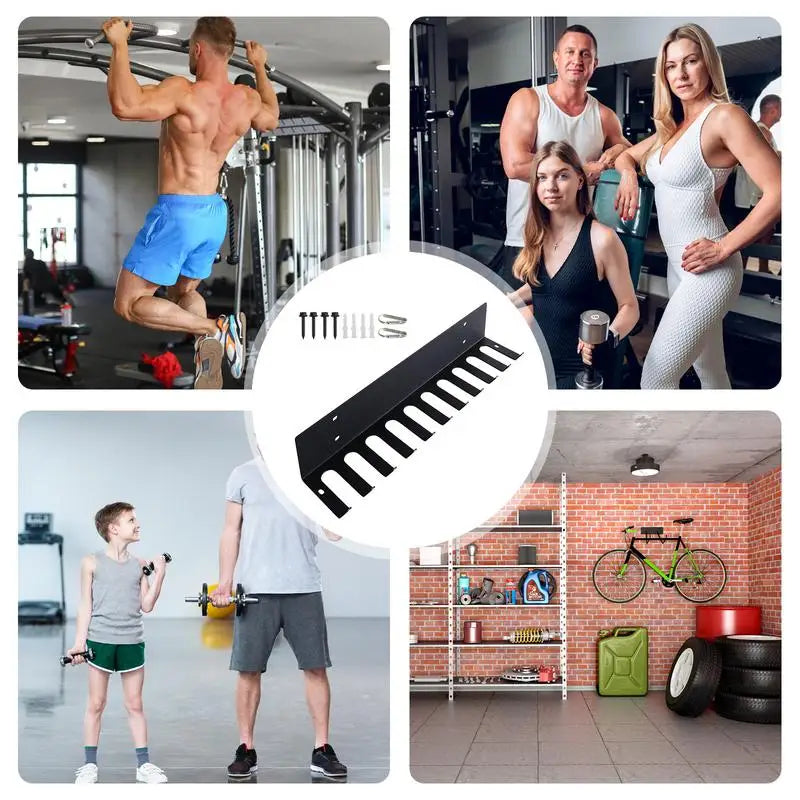 PC Gym Storage Hanger Heavy Duty Wall Mount Storage Rack Organizer Gym Equi