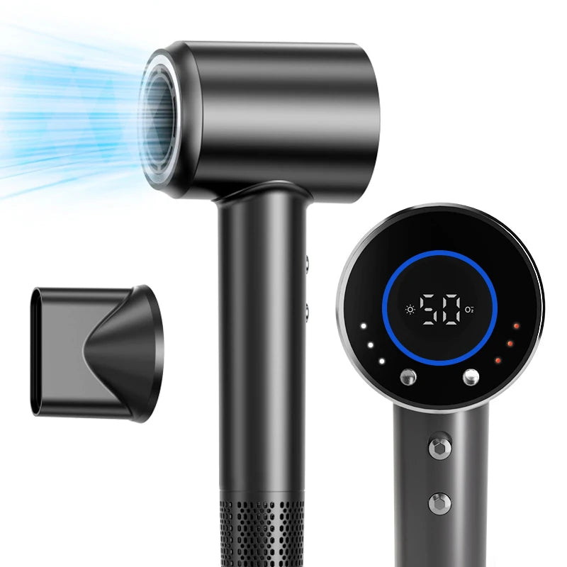 New Smart Hair Dryer Screen Digital Lcd Multifunctional Professional High S