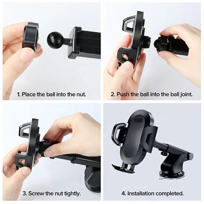 PC Hot Sales Car Multiple Mobile Mount Phone Accessories Universal Windshield Mount Dashboard Phone Holder For Iphone Smartphone