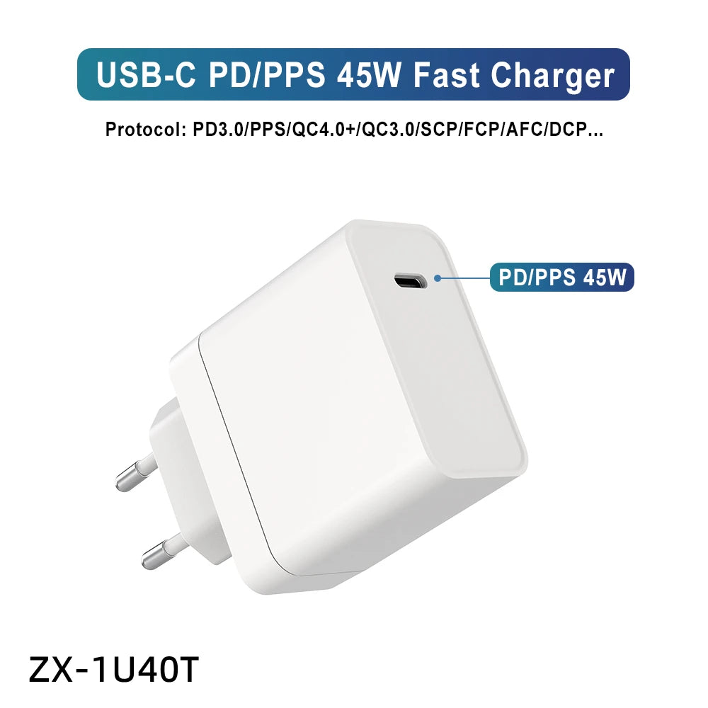 PC Factory Direct 20W 25W 30W 45W 50W 65W 100W 150W GaN PD Wall Usb Fast Mobile Phone Charger For Iphone Laptop desktop Macbook KC