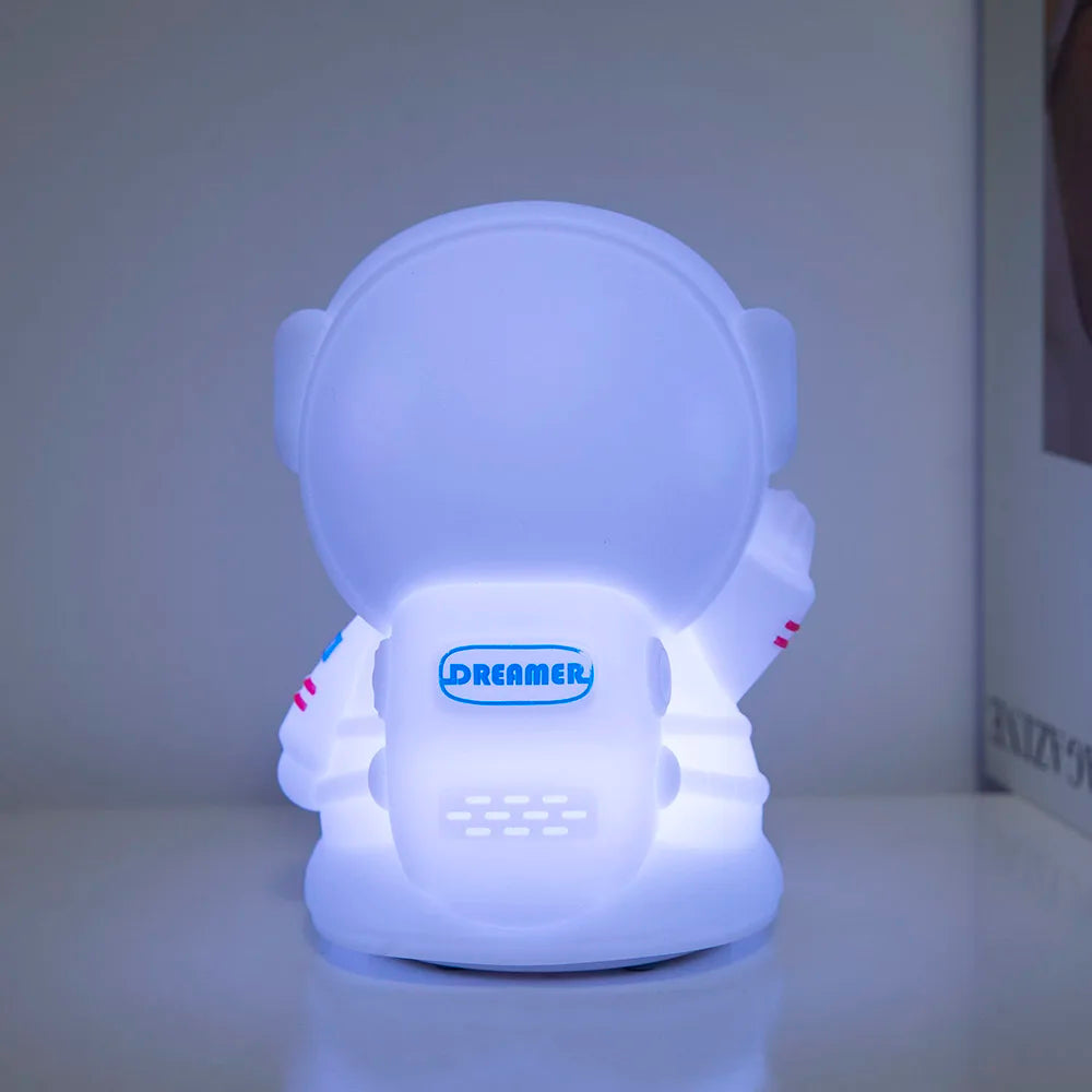 New 2025 New gifts Spaceman night light led white silicone night lamp recha