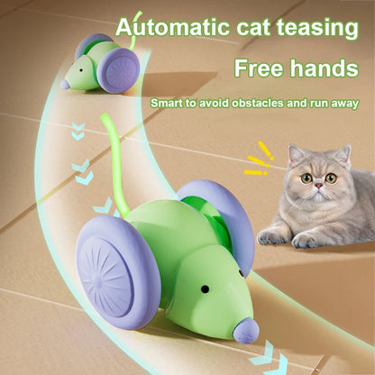 New Cat Interactive Toys Automatic with LED Lights Cat Mouse Toys Smart Sen