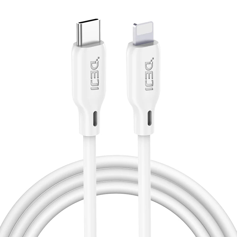 PC DEJI Silicone Type C Cable Fast Charging Type C to Type C PD For iPhone Charging Cable