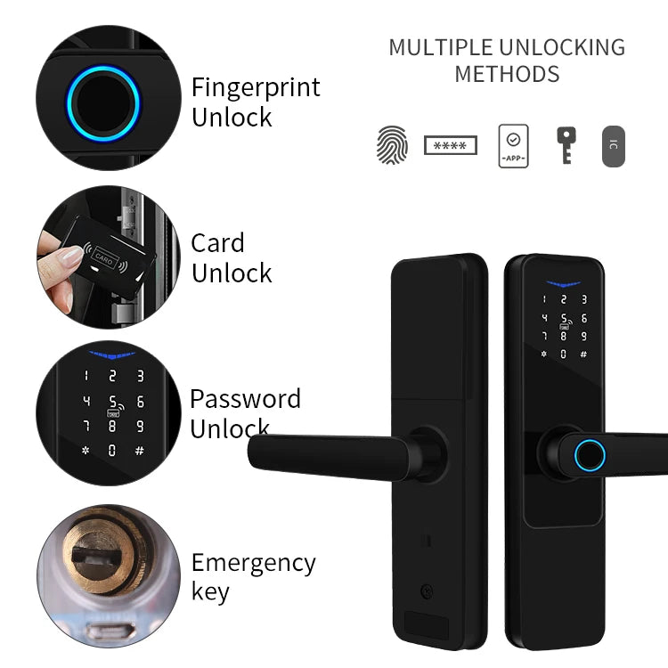 New Factory price Tuya Wifi Electronic Door Smar Lock Keyless Smart Biometr