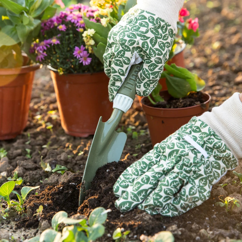 In Stock Carbon steel pvc green white Garden Trowel lawn shovel hand garden tools stain soil shovel