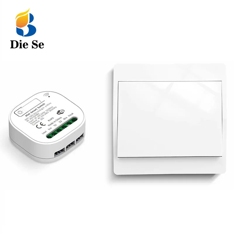 PC16A Tuya WiFi RF Smart Switch Wireless Self Powered Light Switch Wall Swi