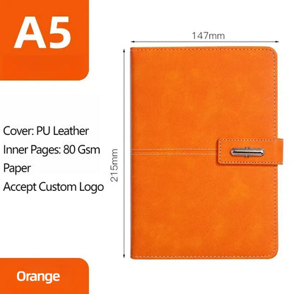 PCPromotional  Wholesale Business Luxury Customizable PU Leather A5 Noteboo