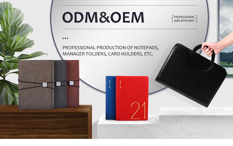 PCPromotional  Wholesale Business Luxury Customizable PU Leather A5 Noteboo