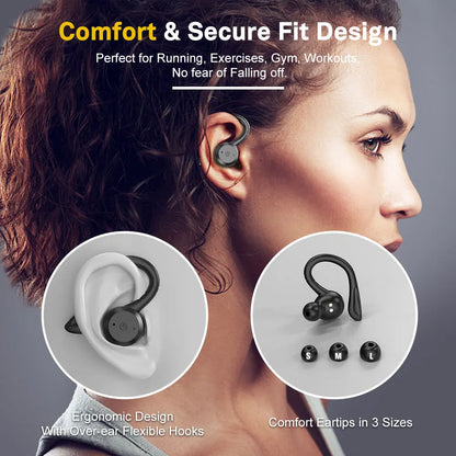 New TWS Sport Bluetooth Headset Headphones Electronics Products Wireless Ea