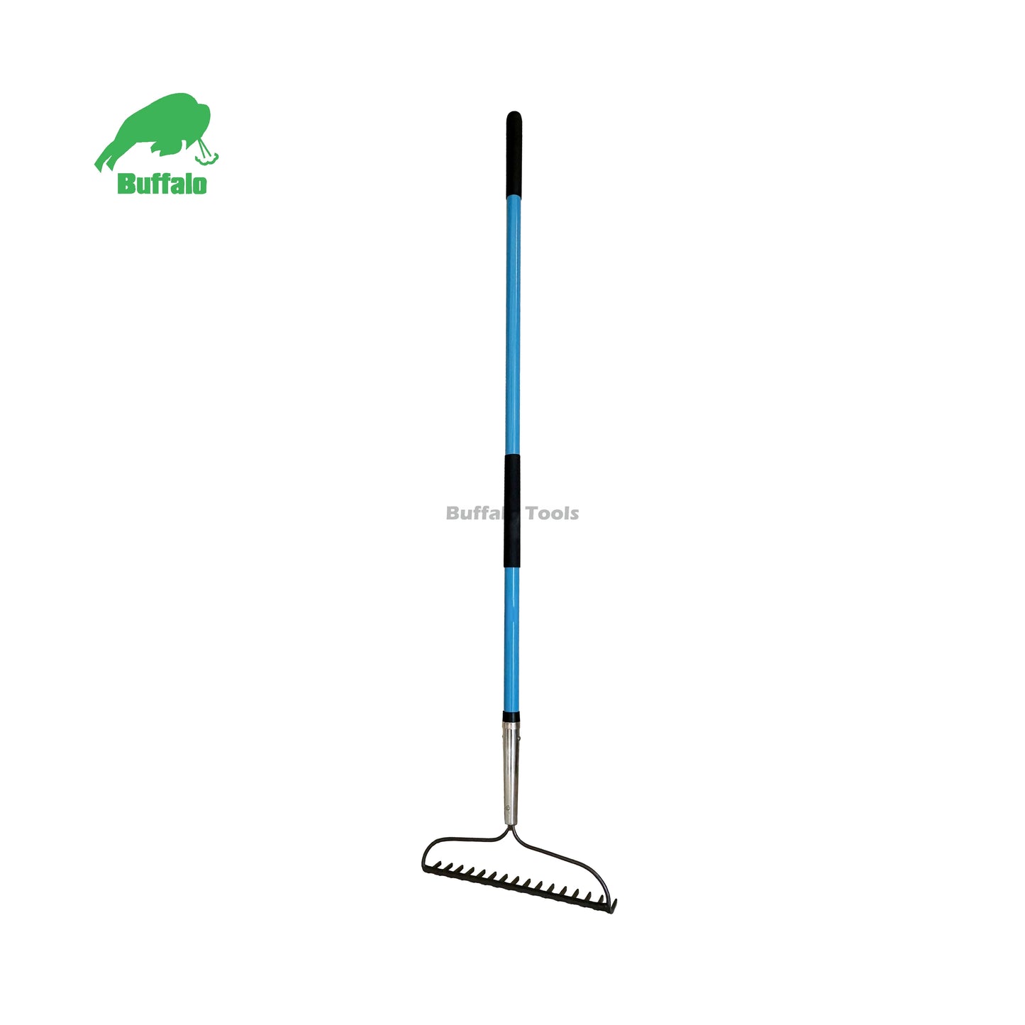 Buffalo PBR316XL High Quality 16 teeth Garden Tools Garden Lawn Leaf Rake with Fiberglass Handle