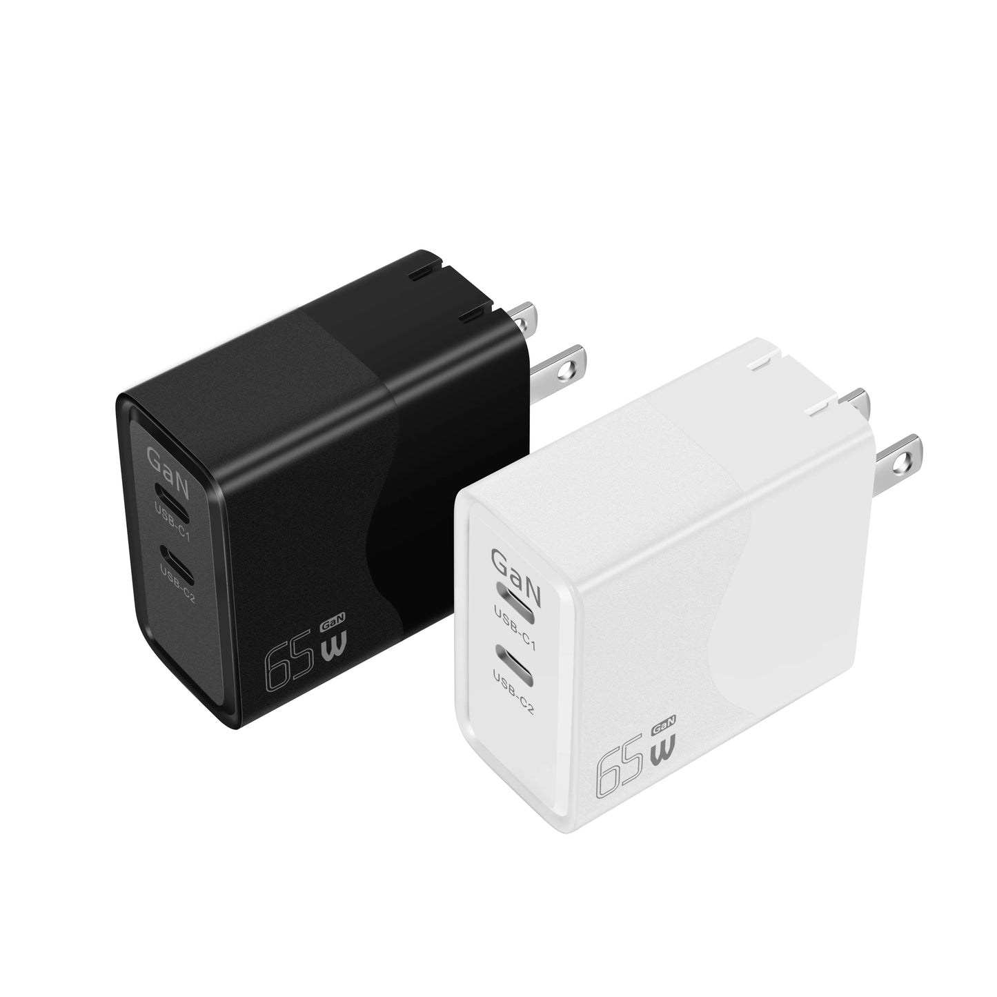 PCBest Selling Products 2024 Gan 65w PD Wall Charger Dual Type-C Electronic