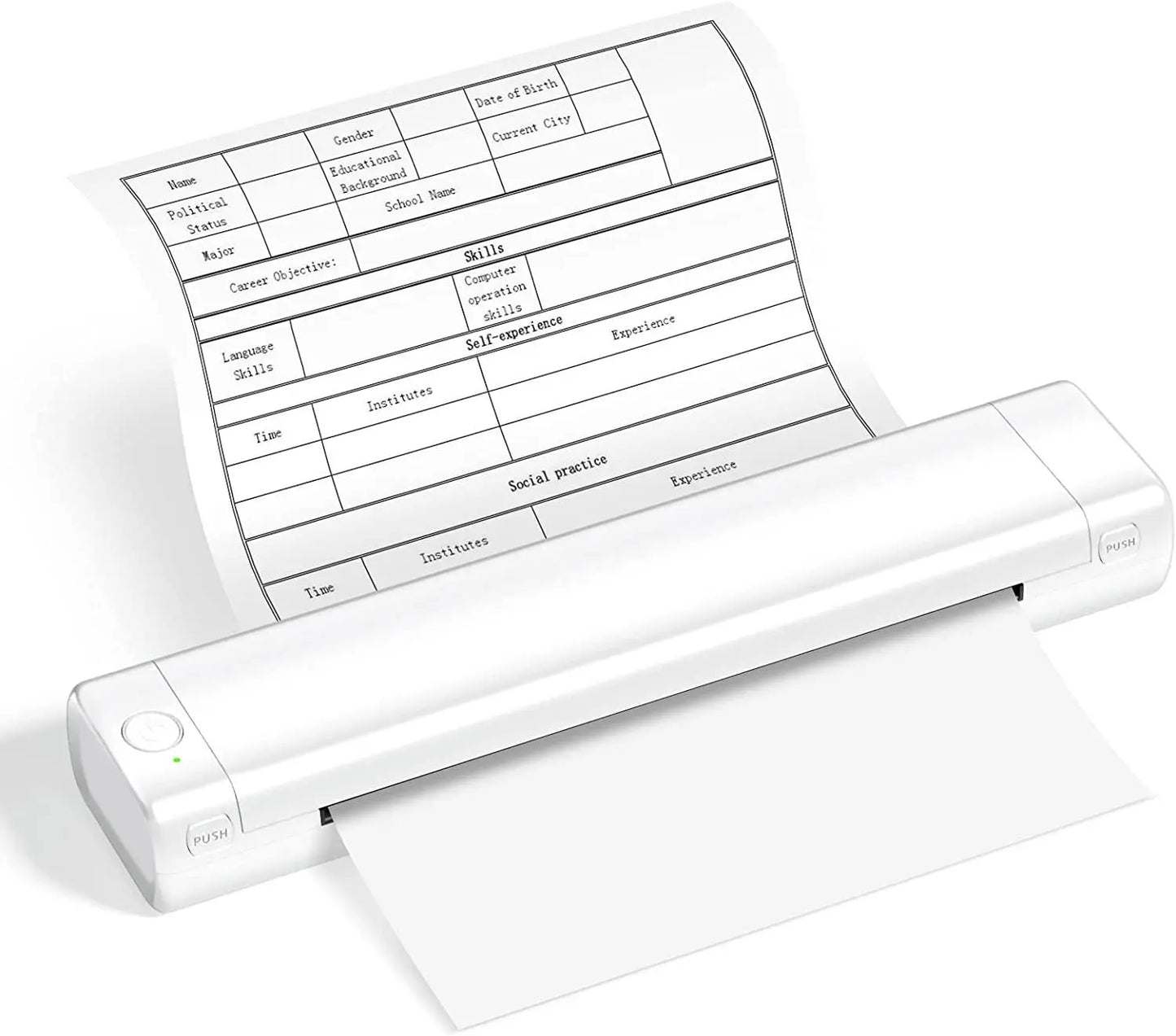 PCPhomemo M08f A4 Portable Thermal Printer 8.26"x11.69" A4 Thermal Paper Wi