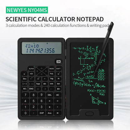 Tablette à dessin PCNewyes Calculatrice scientifique Bloc-notes LCD Bloc-notes électronique