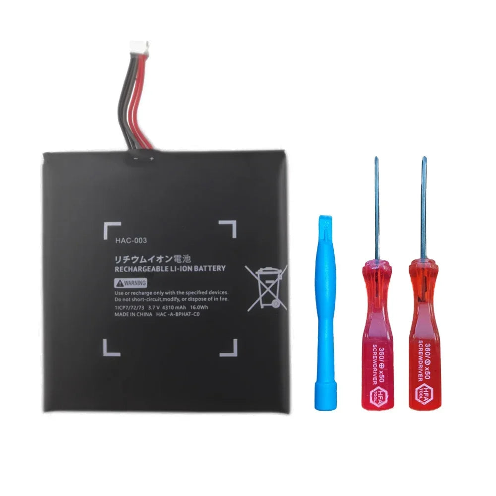 HAC-003 Nintendo Switch 2017 Game Console HAC-001 Internal Upgrade Replacement Battery with Repair Tool Kit