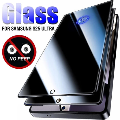 HD Clear Tempered Glass Protective Films Anti Spy Film For Samsung Galaxy S25 S25Plus S25Ultra Privacy Protection For Galaxy S25