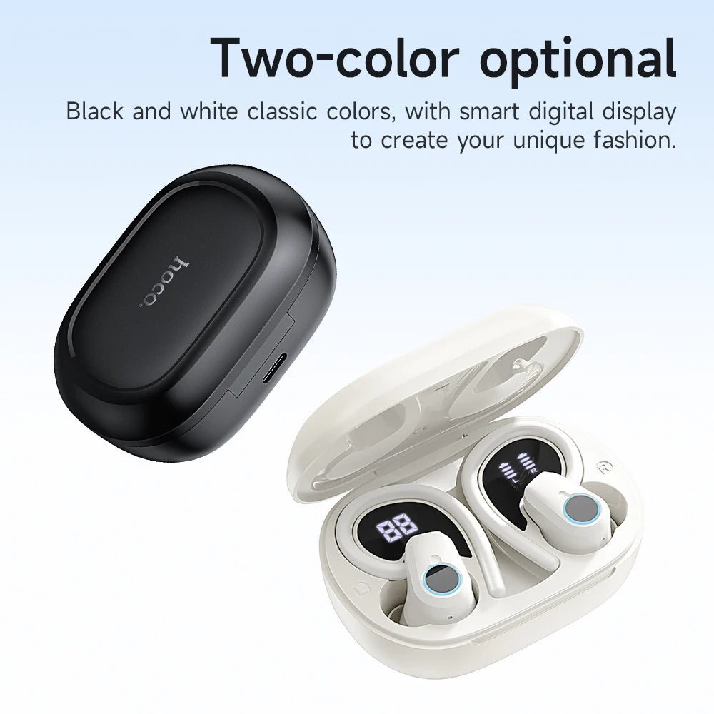 PCHOCO EQ8 Bluetooth 5.3 Wireless Earbuds LED Display Charging Box Sports H